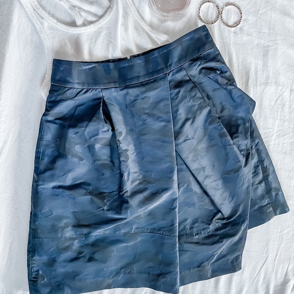 Banana Republic Camo Print Asymmetrical Skirt